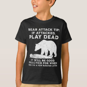 T-shirt Conseil d'attaque d'ours drôle Camng Sarcastic Ran