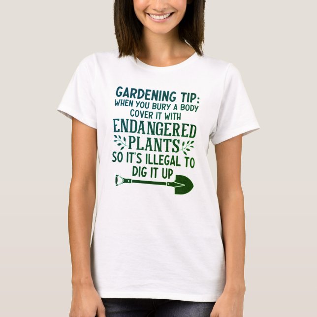 T-SHIRT CONSEIL DE JARDIN FUNNY (Devant)