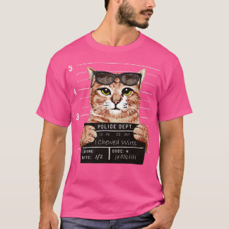 T-shirt Conseil de police de Confession de Cat