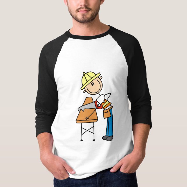 T-shirt Conseil de Sawing de travailleur de la (Devant)