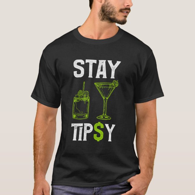 T-shirt Conseil de séjour$y Funny Bartender Mixologue (Devant)