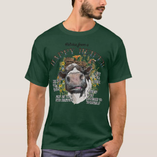 T-shirt Conseil D'Un Happy Heifer Be Kind Pour Udders Flor