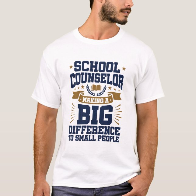 T-shirt Conseil scolaire Faire une grande différence Petit (Devant)