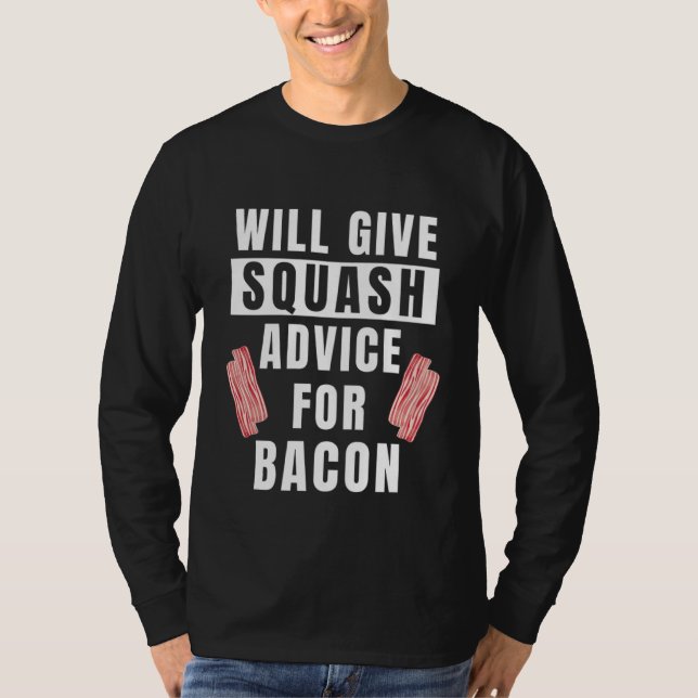 T-shirt Conseil Squash pour Bacon Sport Coaching Player Sq (Devant)