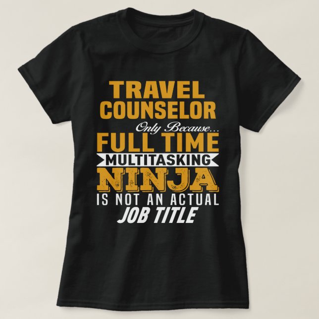 T-shirt Conseiller aux voyages (Design devant)