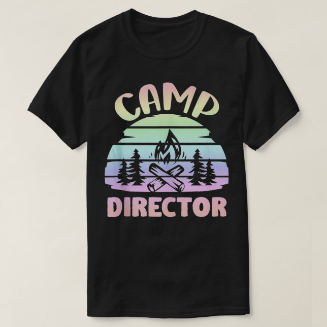 T-shirt Conseiller Camper Directeur du camp d'été (Design devant)