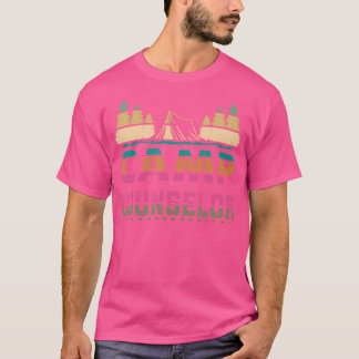 T-shirt Conseiller de camp Personnel de camping Vintage Ho