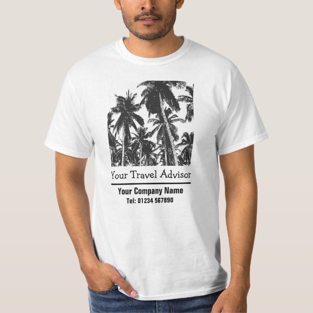 T-shirt Conseiller de voyage Tropical Holidays (Devant)