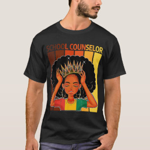 T-shirt Conseiller d'orientation Afro Afro-Américain Mois