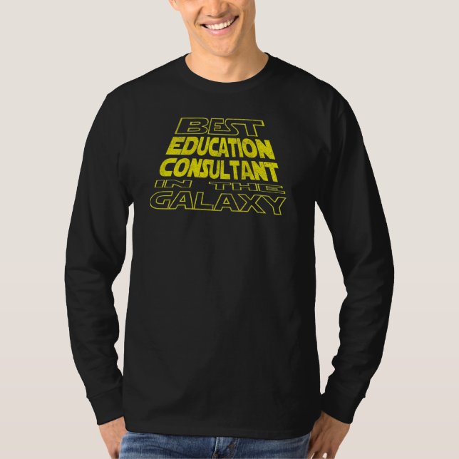 T-shirt Conseiller en éducation  Conception arrière de l'e (Devant)