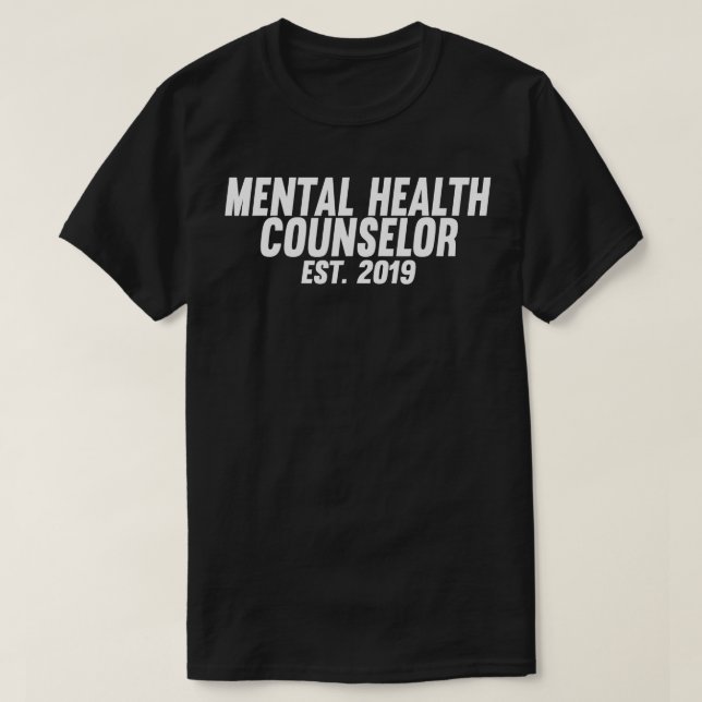 T-shirt Conseiller en santé mentale Diplôme (Design devant)