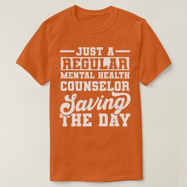 T-shirt Conseiller en santé mentale Sauver un counseling a (Design devant)