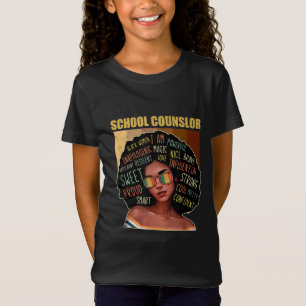 T-Shirt Conseiller scolaire Afro-Africain-Américain Noir H
