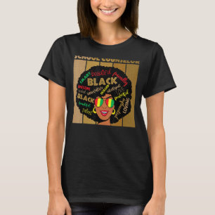 T-shirt Conseiller scolaire Afro-Africain-Américain Noir H