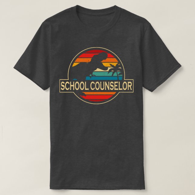 T-shirt Conseiller scolaire Dinosaur (Design devant)