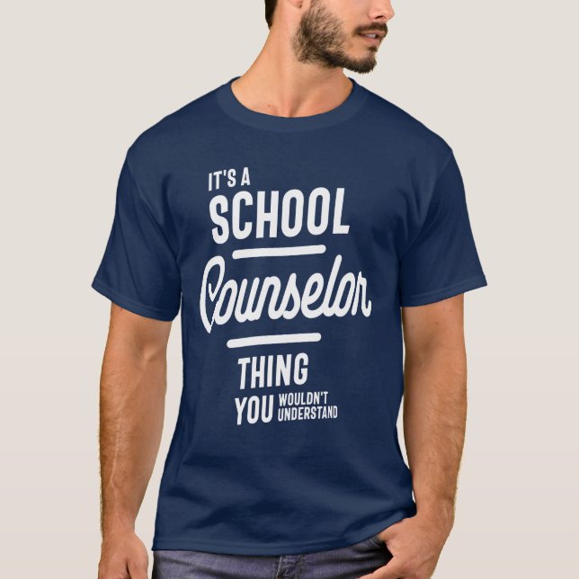 T-shirt Conseiller scolaire Don Funny Titre de l'emploi Pr (Devant)