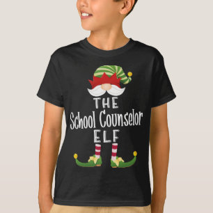 T-shirt Conseiller scolaire Elf Christmas Funny Pajama Par