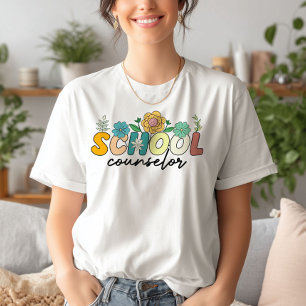 T-shirt Conseiller scolaire Fleur sauvage enseignant Migno