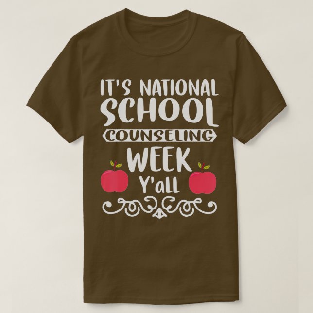 T-shirt Conseiller scolaire Funny National School Counseli (Design devant)