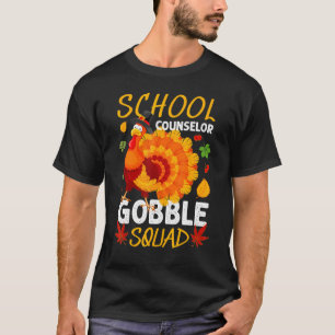 T-shirt Conseiller scolaire Gobble Squad Turquie Thanksgiv