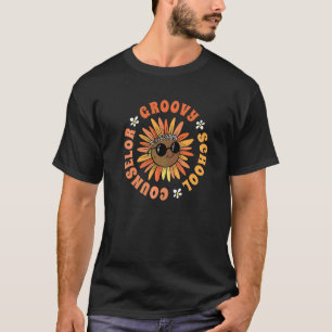 T-shirt Conseiller Scolaire Groovy Tournesol Rétro 60s & 7