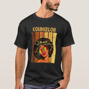 T-shirt Conseillère Afro-Américaine Femmes Historique Noir
