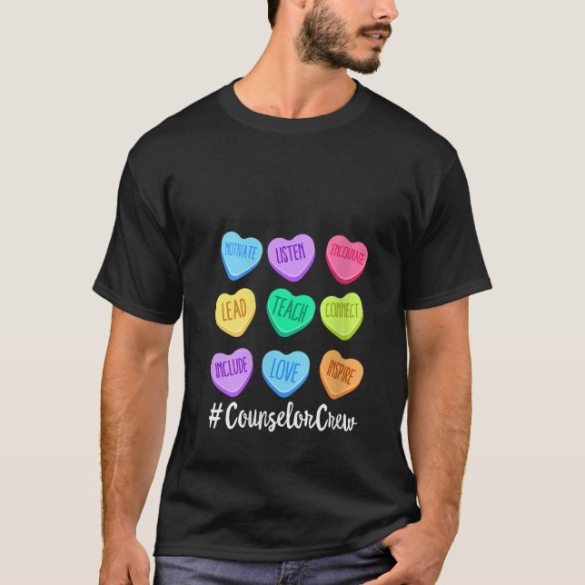T-shirt Conseillère aux femmes Enseignante d'équipage Sain (Devant)
