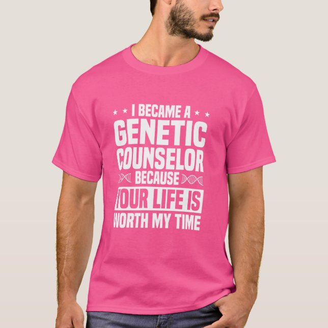 T-shirt Conseillère en génétique Spécialiste Médicale Publ (Devant)