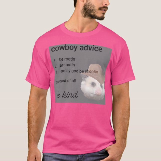 T-shirt Conseils de cow-boy (Devant)