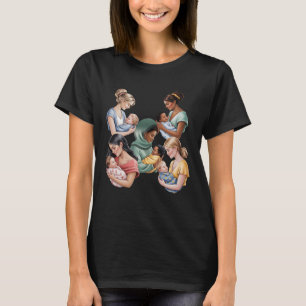 T-shirt Conseils en lactation allaitante Travailleur de na