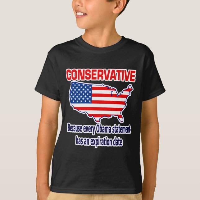 T-shirt Conservateur - anti Obama (Devant)