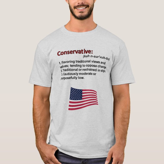 T-shirt conservateur de définition (Devant)