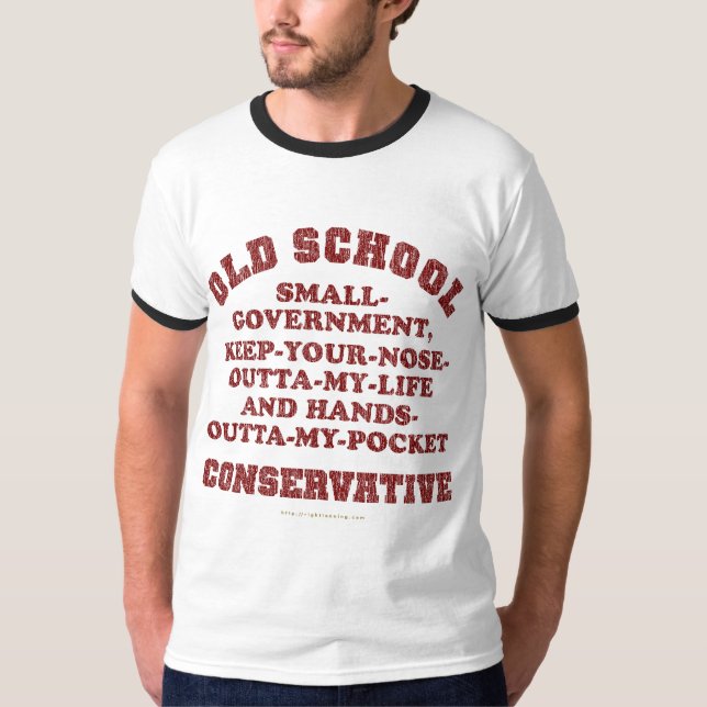T-shirt Conservateur de vieille école (Devant)