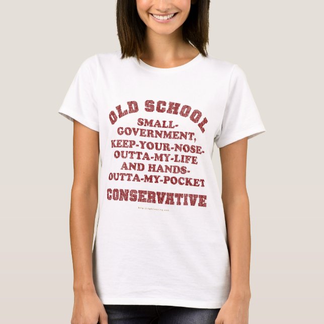 T-shirt Conservateur de vieille école (Devant)