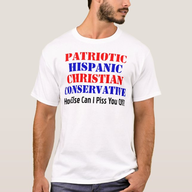 T-shirt Conservateur hispanique ! (Devant)