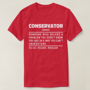 T-shirt Conservateur Noun Professional Museum Worker Funny
