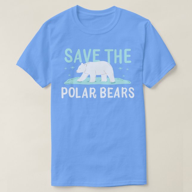 T-shirt Conservation en danger de l'ours polaire (Design devant)