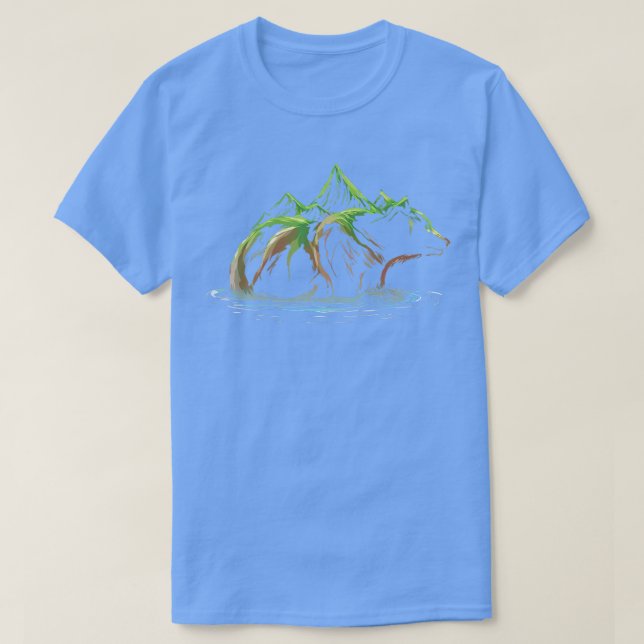 T-shirt Conservation naturelle de Brown Bear Black Bear Gr (Design devant)