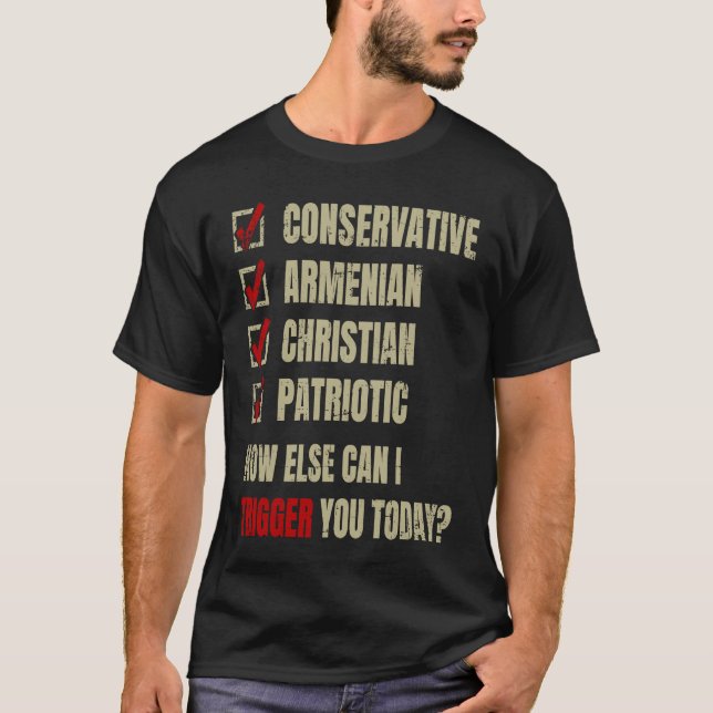 T-shirt Conservative Armenian Christian Patriotic (Devant)