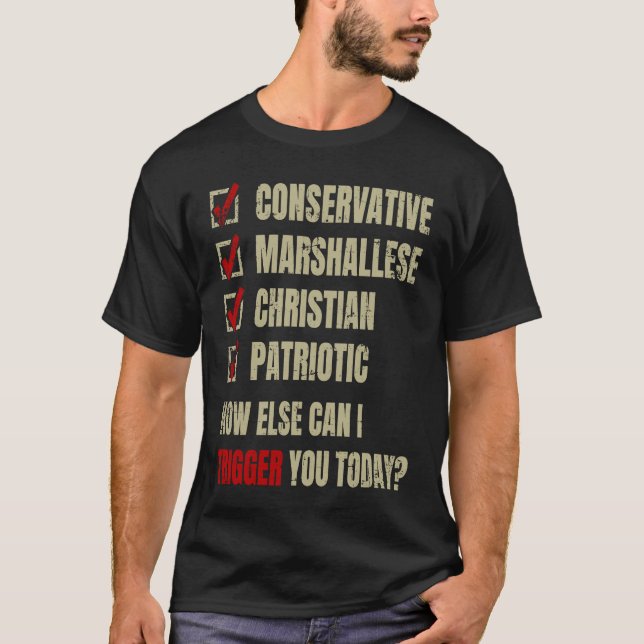 T-shirt Conservative Marshallese Christian Patriotic (Devant)