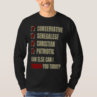T-shirt Conservative Senegalese Christian Patriotic