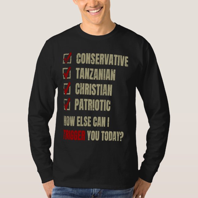 T-shirt Conservative Tanzanian Christian Patriotic (Devant)