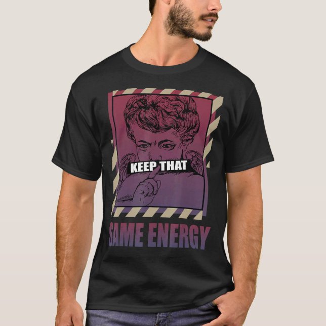 T-shirt Conserver cette même énergie V3 Fade Carbon 700s C (Devant)