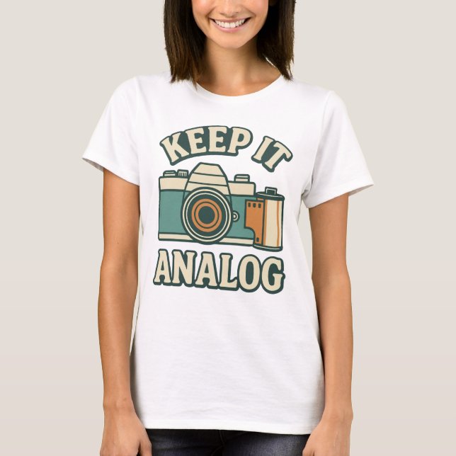 T-shirt Conserver l'analogique (Devant)