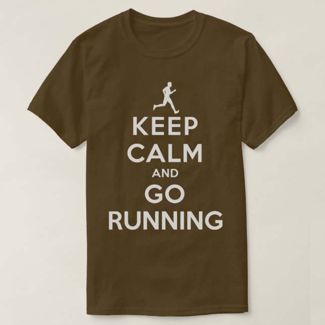 T-shirt Conserver le calme et continuer à exécuter DSMale (Design devant)