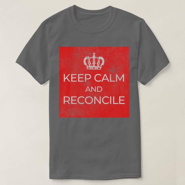 T-shirt Conserver le calme et la réconciliation comptable (Design devant)