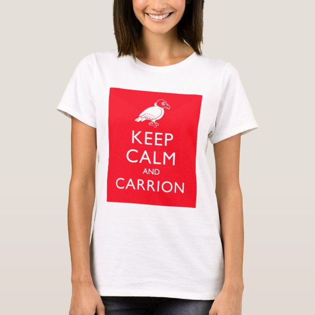 T-shirt Conserver le calme et le transport (Devant)