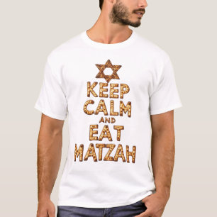 T-shirt Conserver le calme et manger Matzah Funny Concepti
