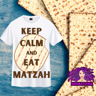 T-shirt Conserver le calme et manger Matzah Funny Passover