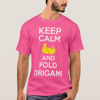 T-shirt Conserver Le Calme Et Plier Le Papier Plier Origam